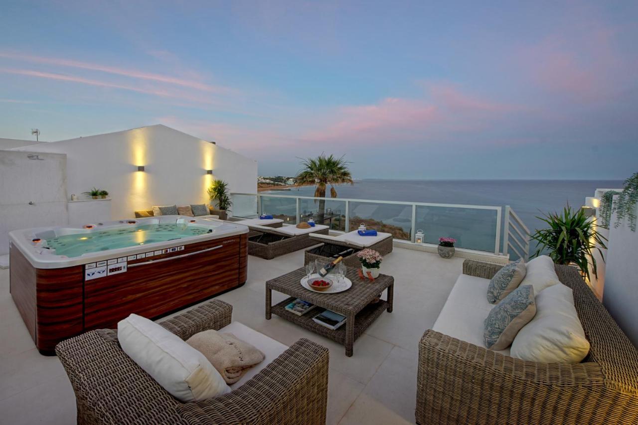 Casa Latino - Oceanfront - Luxury & Charming Villa- Jacuzzi At Rooftop By Dreamvillasalbufeira Exteriör bild