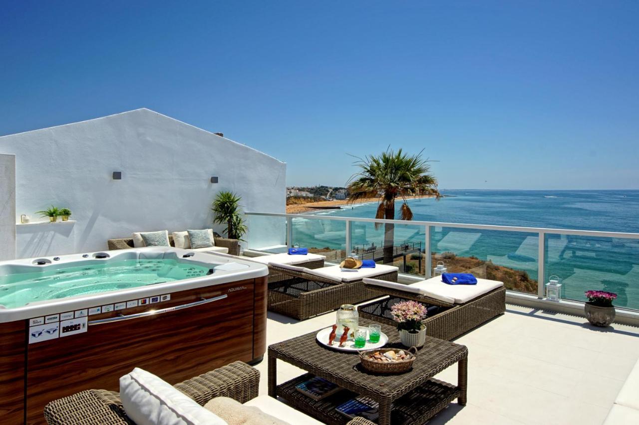 Casa Latino - Oceanfront - Luxury & Charming Villa- Jacuzzi At Rooftop By Dreamvillasalbufeira Exteriör bild